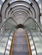 Escalator with a bird`s eye view